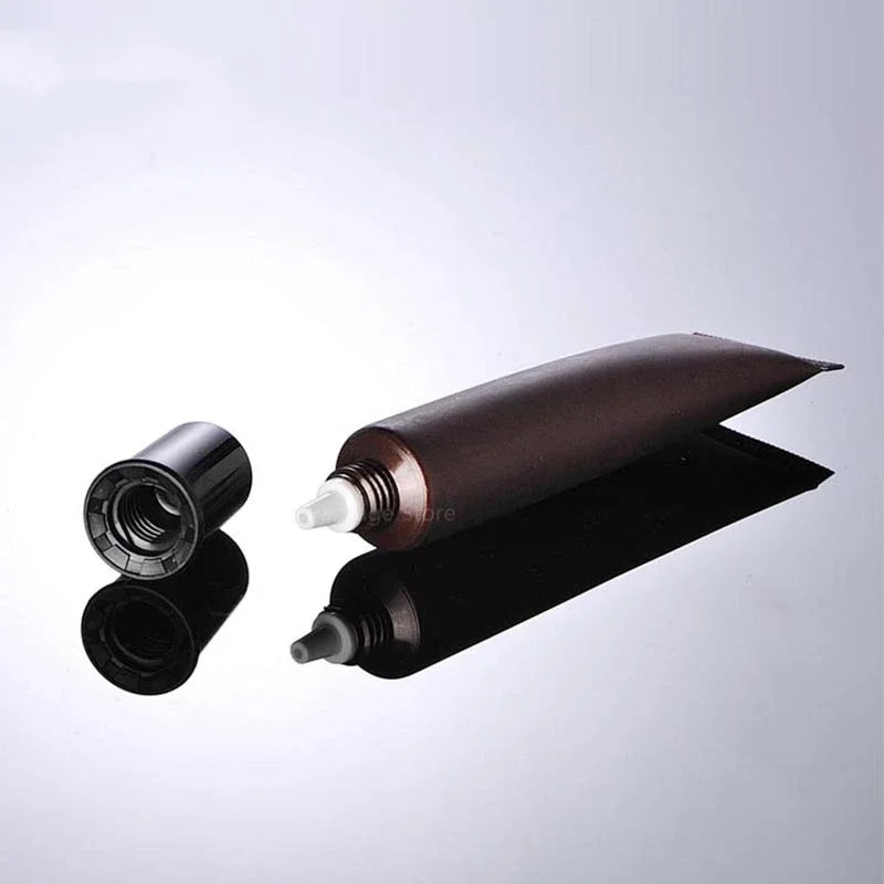 20g Eye Cream Tube with Plastic Black Lid Pickles Tawny Green Face Wash Hose Cosmetic Plastic Packaging Bottle