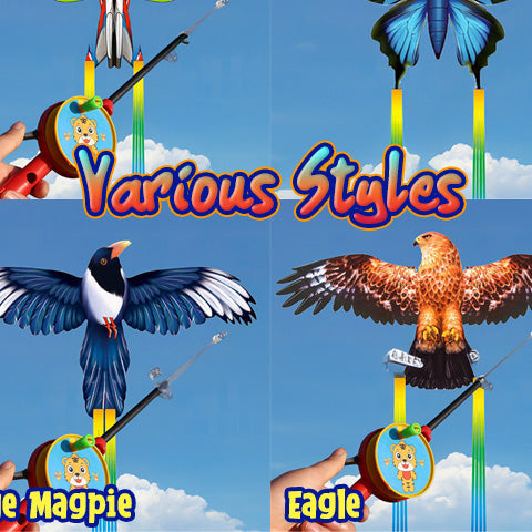 Aerial Animal Fishing Rod Kite