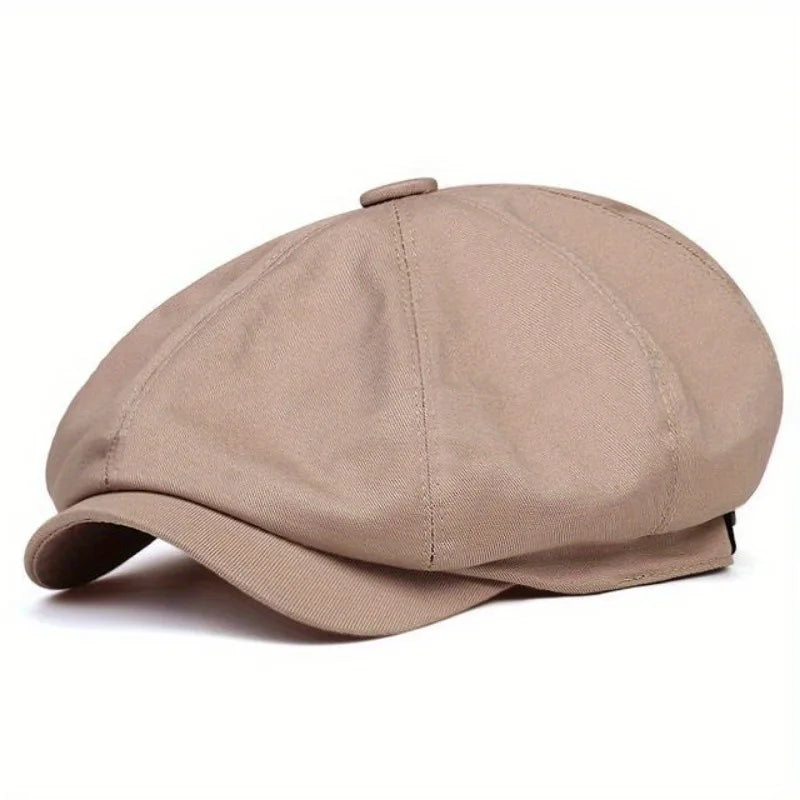 Fashion Newsboy Cap Men's Twill Cotton Hat 8 Panel Hat Baker Caps RetroGatsby Hats Casual Brand Cap Beret for Male Gorras Hombre