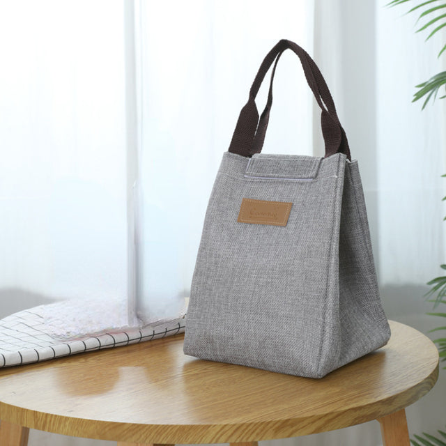 Travel or office food refrigerated bag men and women insulation cover to keep warm Oxford lunch bag Women's casual handbag
