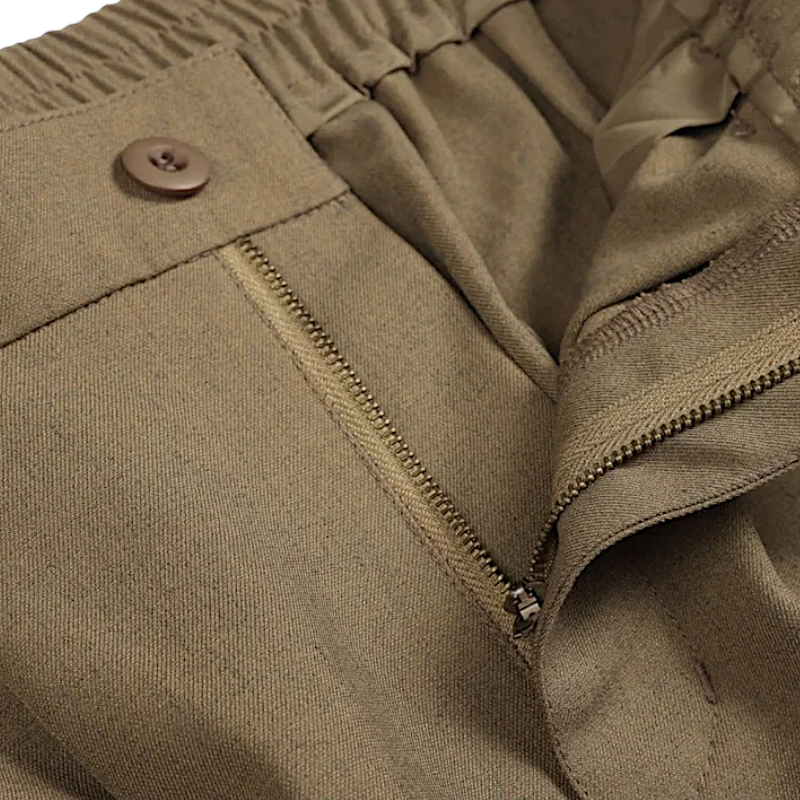 Oversized pleated wide leg pant