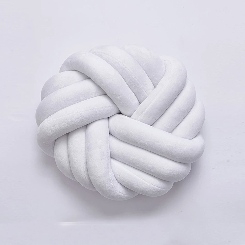 Household Supplies Living Room Sofa Pillow Hand-Woven Pillow Round Twist Pillow Suitable for Living Room