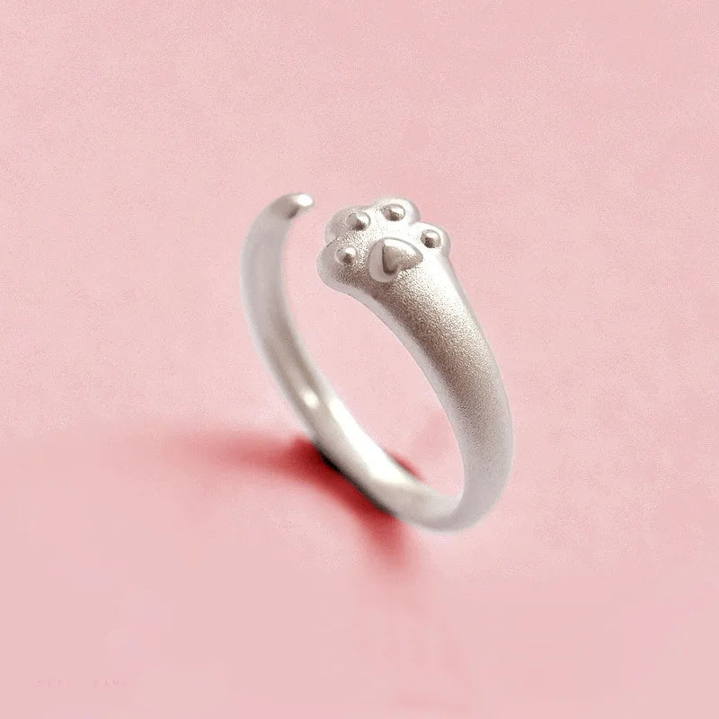 Cute Pink Bunny Ears Ring Girls Woman Trendy Jewelry Gifts Wedding Banquet Accessories Ring Resizable