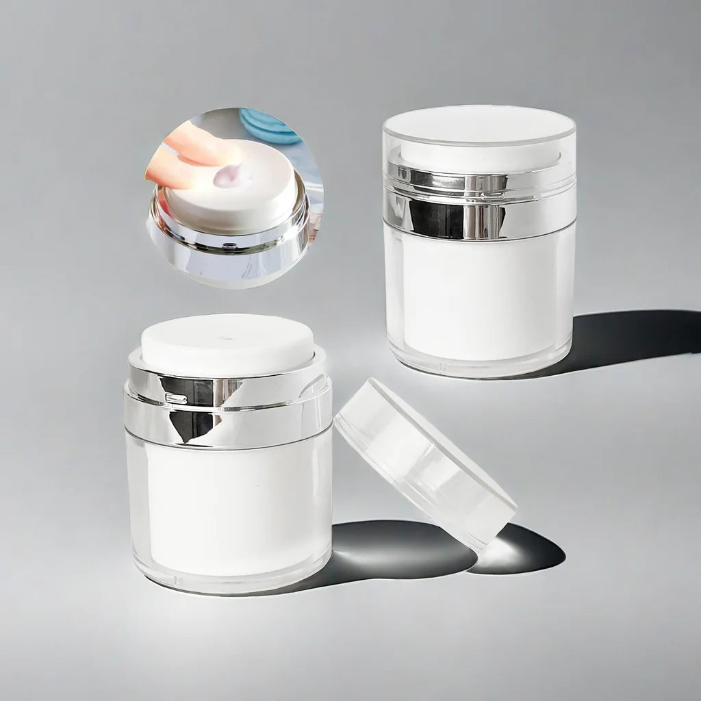 Air Pump Moisturizer Jar Container Empty Cream Subpackage Vacuum Bottle for Skincare Face Makeup Lotion Creams