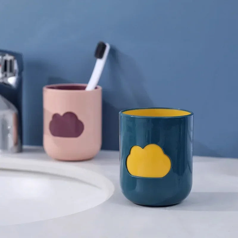 Cartoon Cloud Simple Brush Teeth Gargle Cup Nordic Couple Toothbrush Cup Household Wash Cup