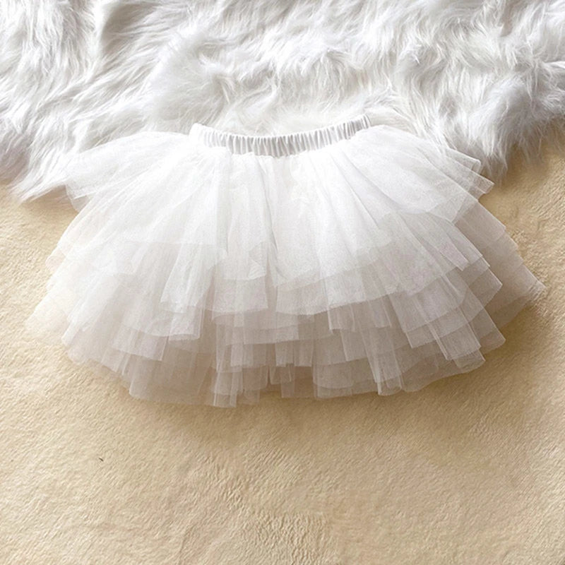 Fashion Girls Tutu Super Fluffy 6 Layers Petticoat Princess Ballet Dance Tutu Skirt Kids Cake Skirt Chritsmas Children Clothes