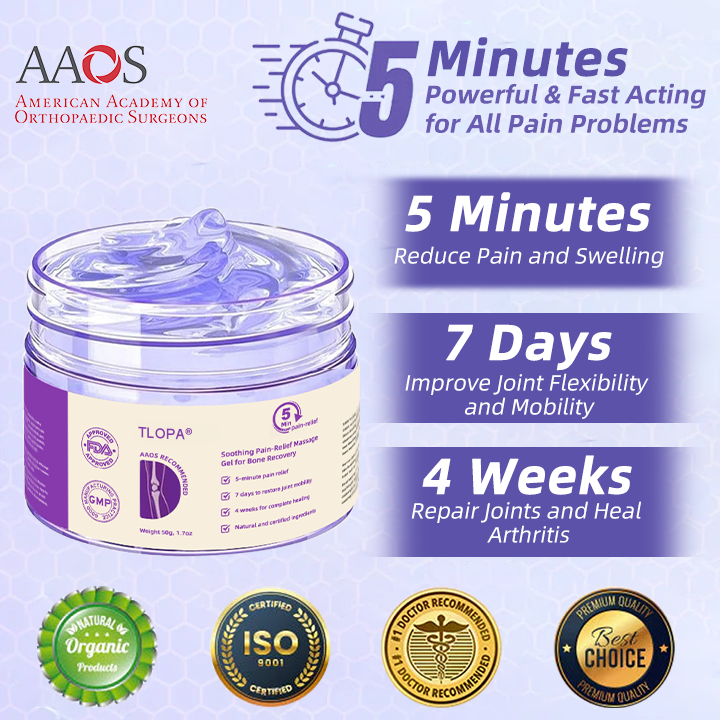 𝐎𝐟𝐟𝐢𝐜𝐢𝐚𝐥 𝐒𝐭𝐨𝐫𝐞: 𝐓𝐋𝐎𝐏𝐀® 𝑺𝒉𝒂𝒓𝒌 𝑪𝒂𝒓𝒕𝒊𝒍𝒂𝒈𝒆 𝑷𝒂𝒊𝒏-𝑺𝒐𝒐𝒕𝒉𝒊𝒏𝒈 𝑩𝒐𝒏𝒆 𝑹𝒆𝒄𝒐𝒗𝒆𝒓𝒚 𝑮𝒆𝒍 👨‍⚕️𝑨𝒎𝒆𝒓𝒊𝒄𝒂𝒏 𝑨𝒄𝒂𝒅𝒆𝒎𝒚 𝒐𝒇 𝑶𝒓𝒕𝒉𝒐𝒑𝒂𝒆𝒅𝒊𝒄 𝑺𝒖𝒓𝒈𝒆𝒐𝒏𝒔 (𝑨𝑨𝑶𝑺) 𝒓𝒆𝒄𝒐𝒎𝒎𝒆𝒏𝒅 (5-𝗆𝗂𝗇𝗎𝗍𝖾 𝗉𝖺𝗂𝗇 𝗋𝖾𝗅𝗂𝖾𝖿, 𝟩 𝖽𝖺𝗒𝗌 𝗍𝗈 𝗋𝖾𝗌𝗍𝗈𝗋𝖾 𝗃𝗈𝗂𝗇𝗍 𝗆𝗈𝖻𝗂𝗅𝗂𝗍𝗒, 𝟦 𝗐𝖾𝖾𝗄𝗌 𝖿𝗈𝗋 𝖼𝗈𝗆𝗉𝗅𝖾𝗍𝖾 𝗁𝖾𝖺𝗅𝗂𝗇𝗀)
