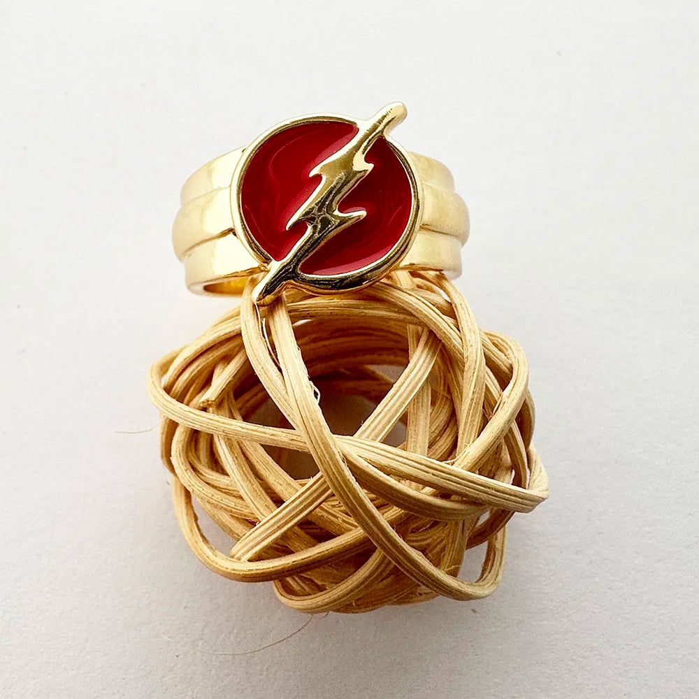 JYYH Superhero Flash Ring Lightening Metal Jewelry Exclusive Design Available for Wholesale