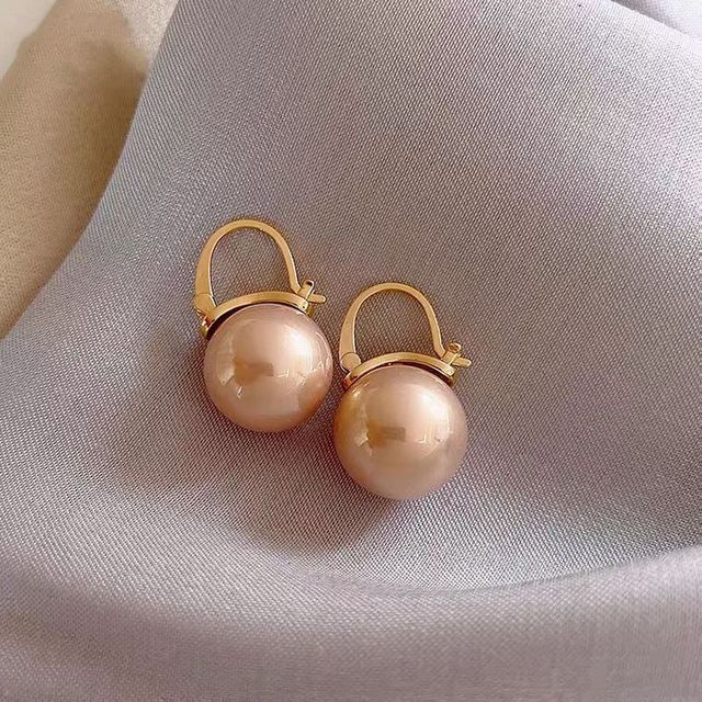 2025 New Korean Style Contracted Heart Pearl Earrings For Women Sweet Flower Zircon Geometric Stud Earring Girl Party Jewelry