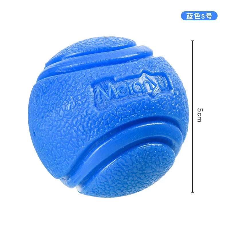 Teething Pet Toy Dog Solid Toy Ball Interactive Dog Toys Light Popcorn Ball Dog Ball Light Chew Rubber Balls High Elastic Bite