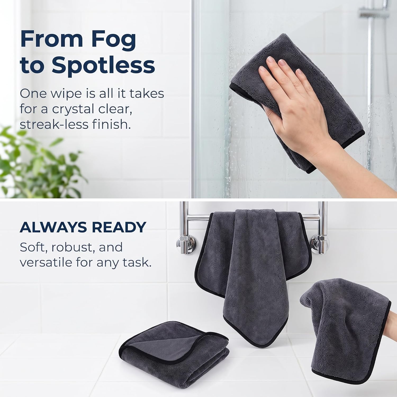 Jeaver Window Cleaning Cloth XXL, Jeaver Microfiber Cleaning Cloth, Jeaver Cloth for Glass and Windows