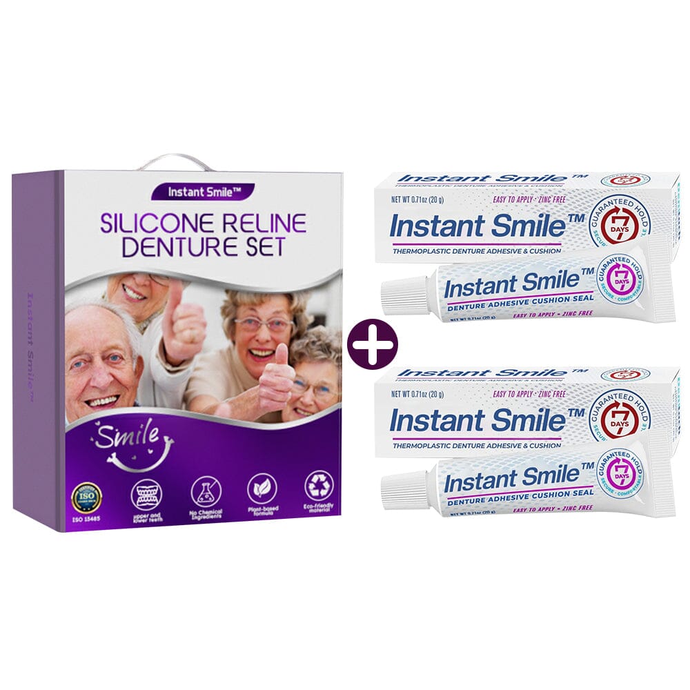 ✅Official Store | Instant Smile™ Silicone Reline Denture Set