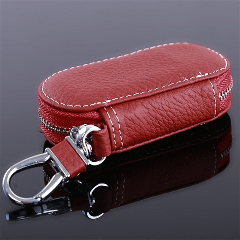 PU Leather Car Key Wallets Men Key Holder Housekeeper Keys Organizer Women Keychain Covers Zipper Key Case Bag Pouch Purse