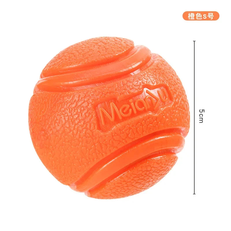 Teething Pet Toy Dog Solid Toy Ball Interactive Dog Toys Light Popcorn Ball Dog Ball Light Chew Rubber Balls High Elastic Bite