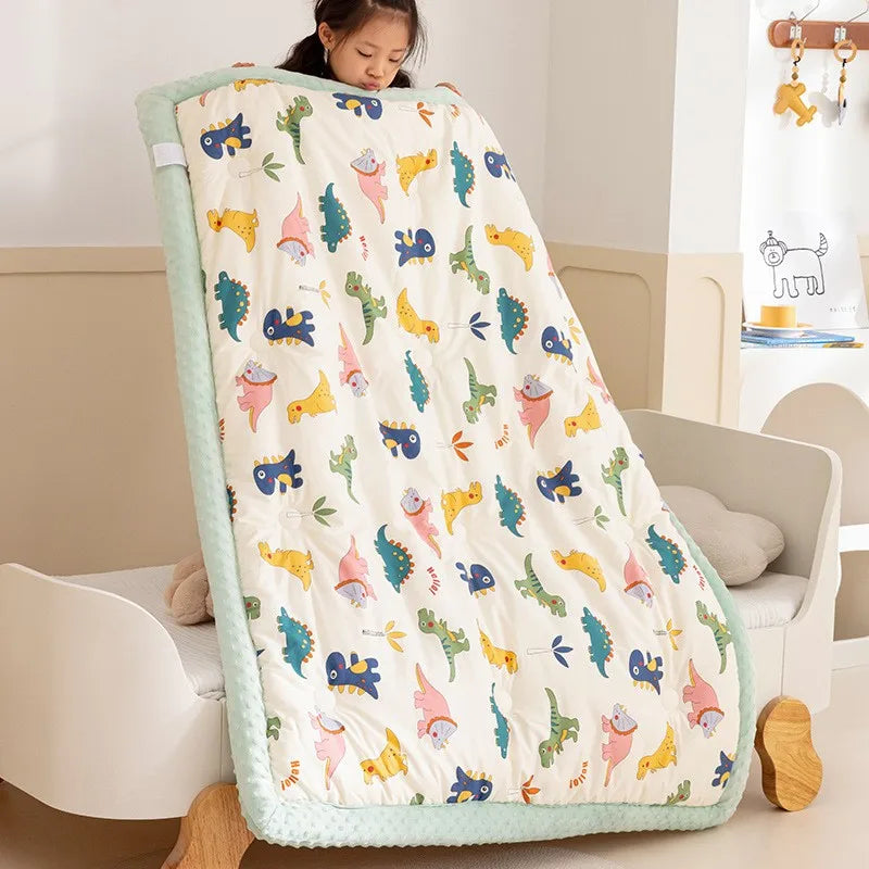 120X150cm Cotton Autum Baby Quilt Doudou Blanket Newborn Winter Warm Kids Comforter Thicken Children's Quilt Bedding Baby Item