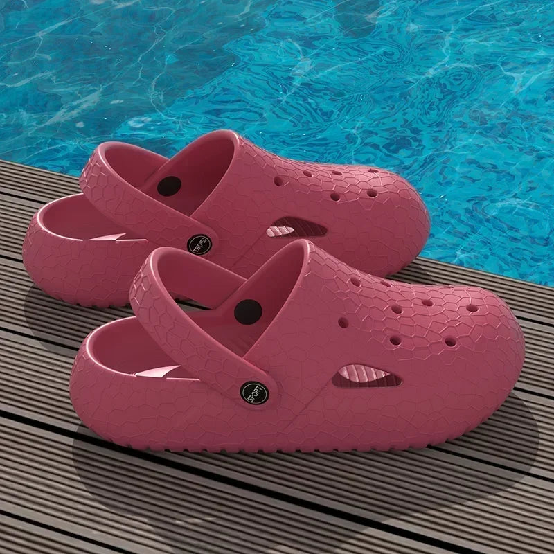 2024 Summer Clogs Slippers Indoor Casual Soft Soled Women's Sllides Shoes Outdoor Men Sport Beach Garden Nursing Sandals