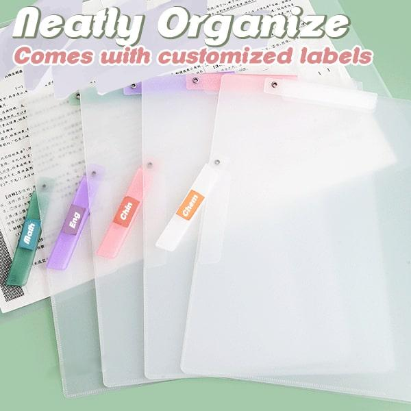 Double-Bar Rotating Clip File Folder