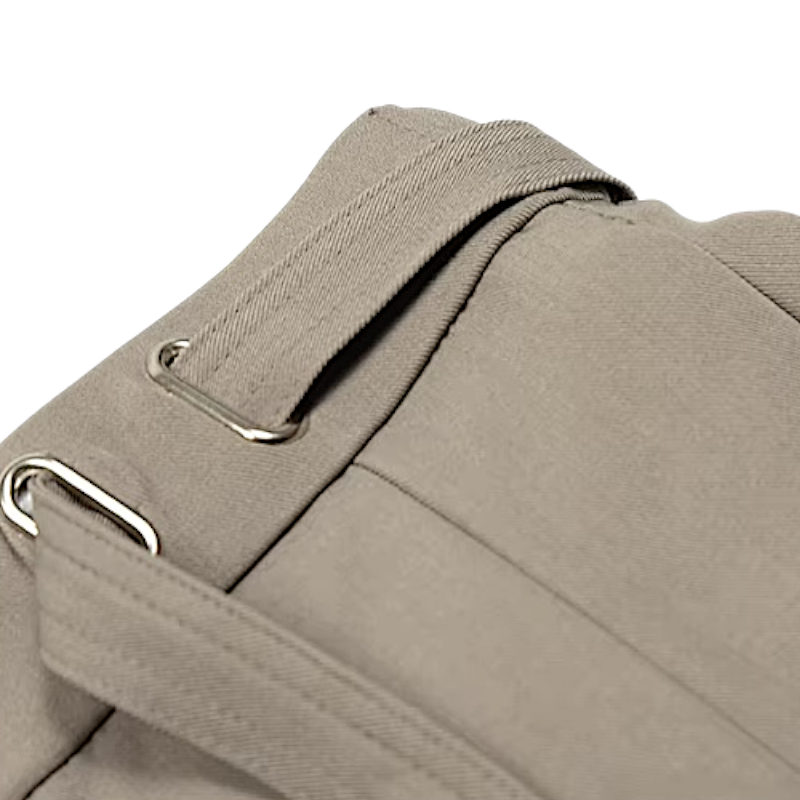 Belted wide leg trouser with elastic back