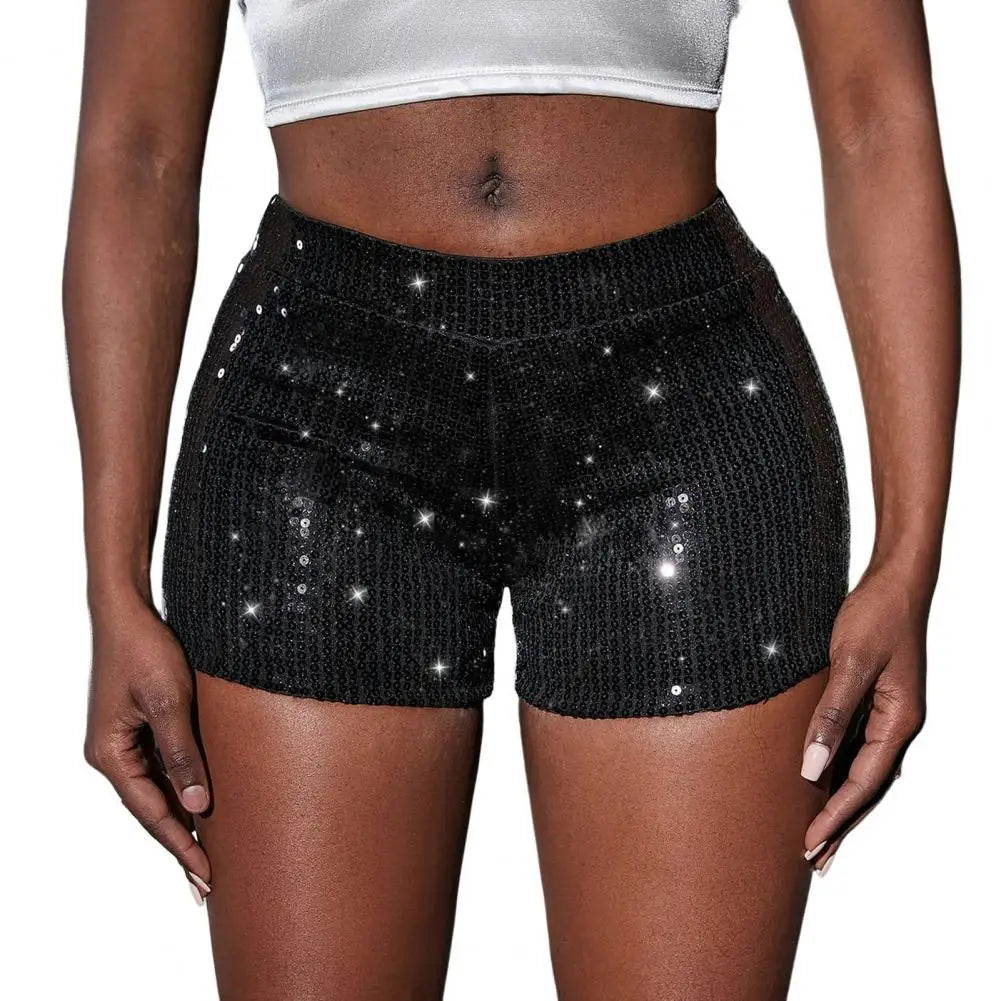 Sexy Sequin Women Shorts Shiny High Waist Dance Shorts Night Club Shorts Nightclub Shorts Short Pants Streetwear Clubwear