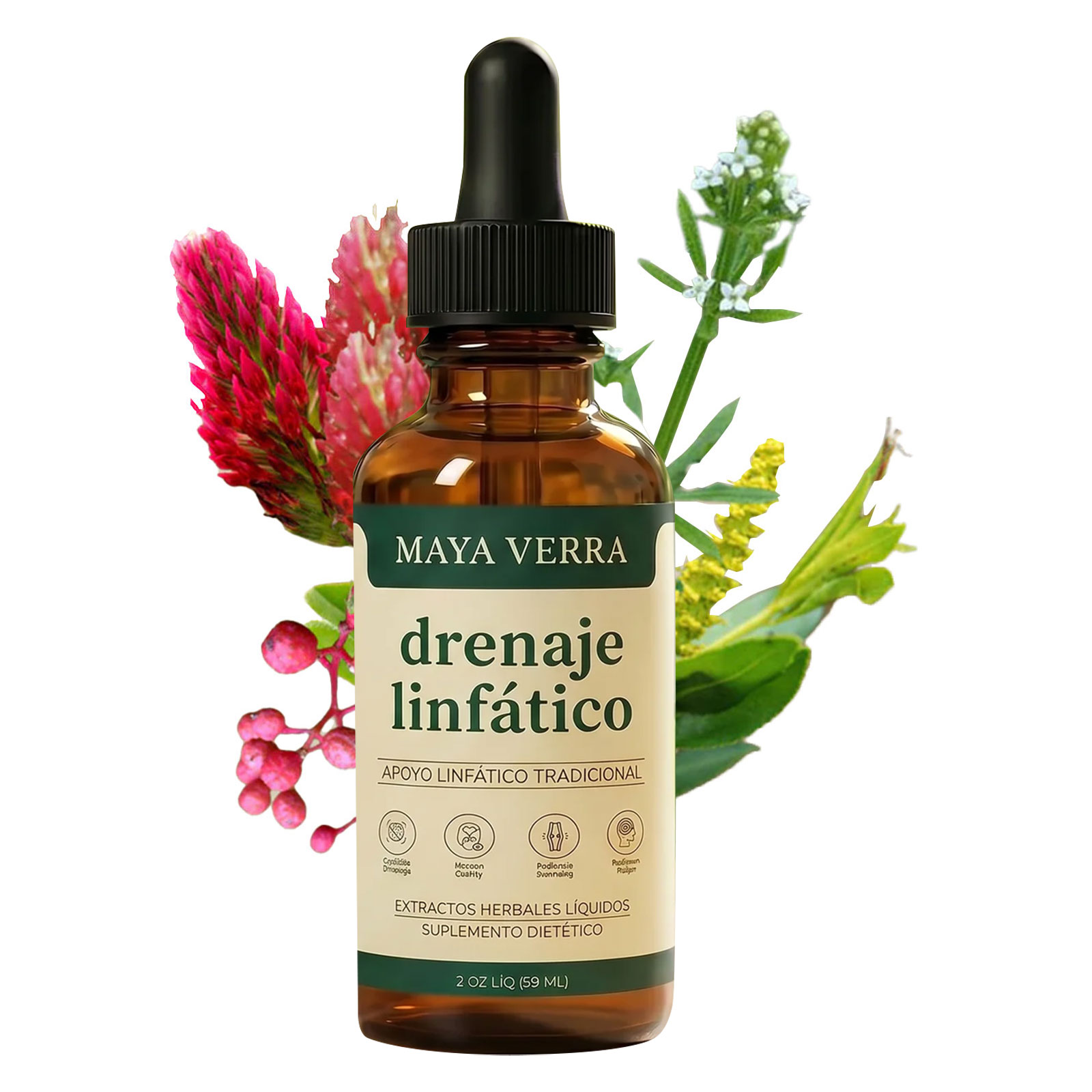 Mayaverra Drenaje Linfático Gotas, 2026 Nuevas Gotas de Drenaje Linfatico para Piernas y Abdomen, Naturales a Base de Hierbas, Senza Glutine, para hombres y mujeres