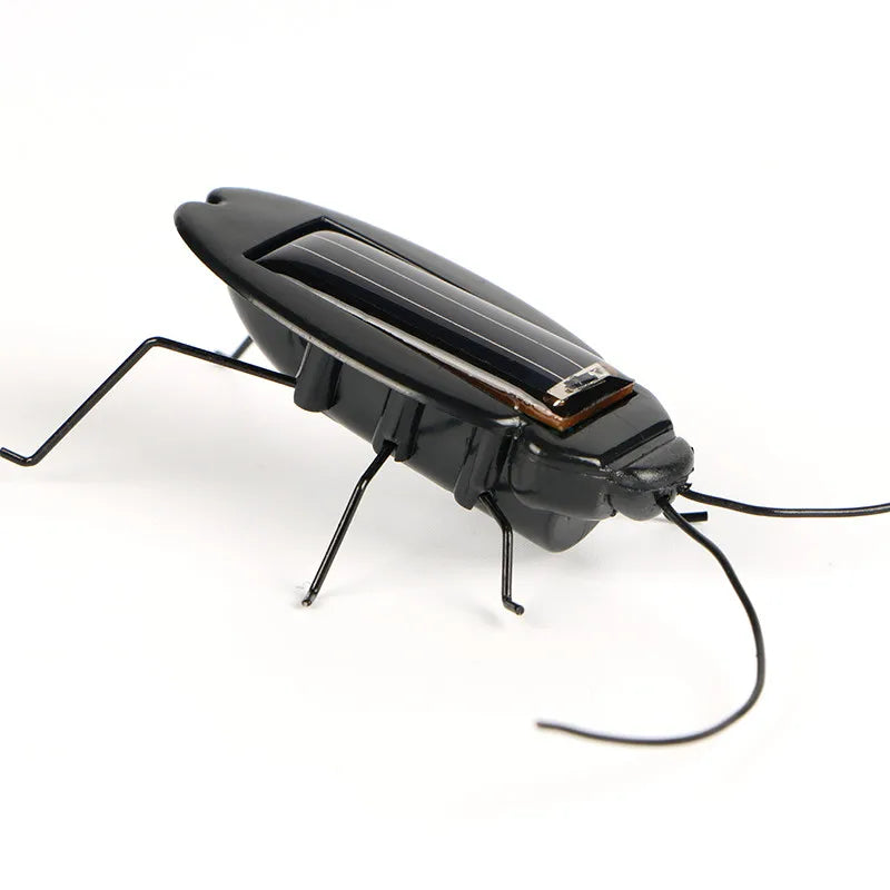 Novelty and Gag Toys Solar Power Cockroach Insect Bug Teaching Toy Gift Baby Kids Plastic Insect Solar Toy