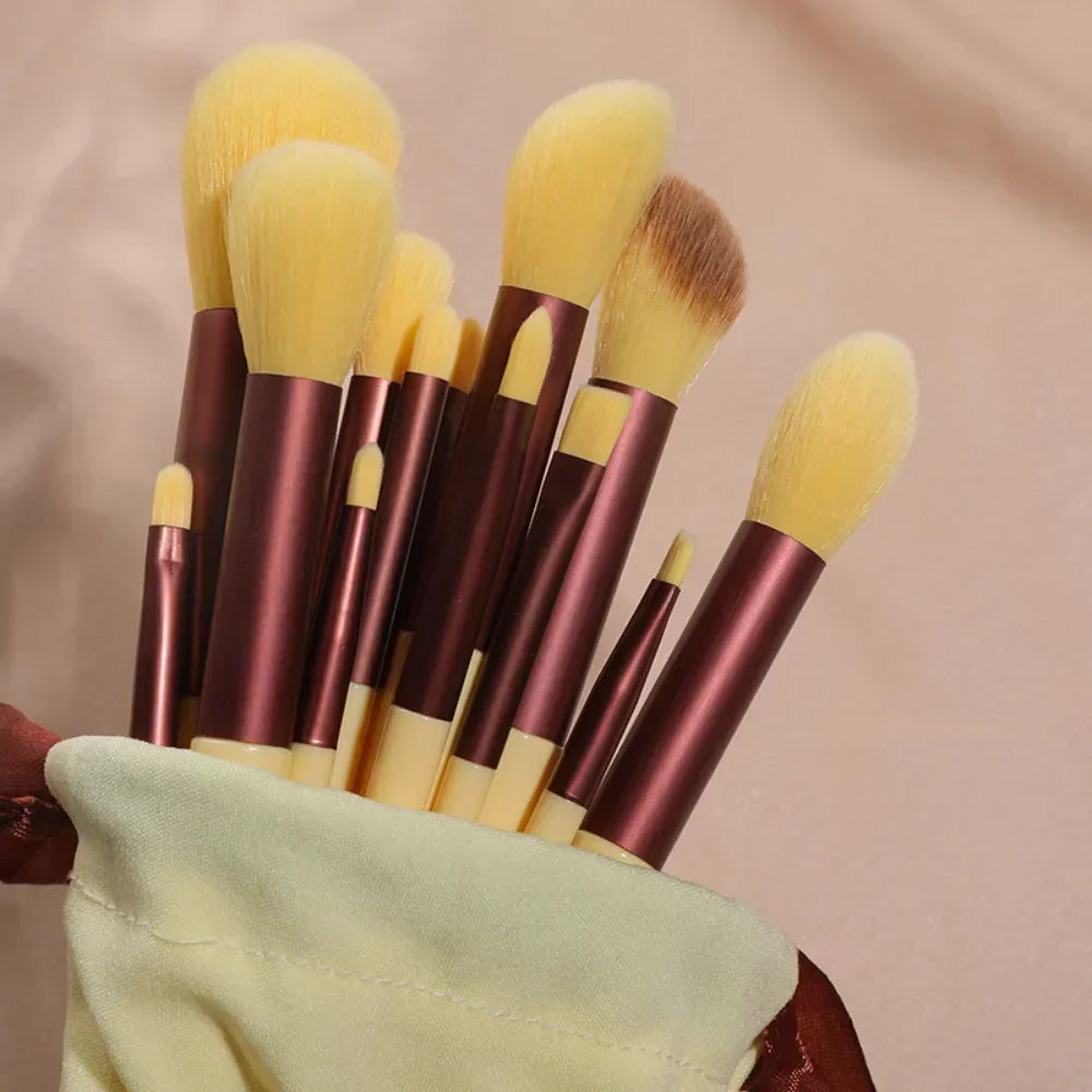HOT13 PCS Makeup Brushes Set Eye Shadow Foundation Women Cosmetic Brush Eyeshadow Beauty Foundation Brush Soft Make Up Tools