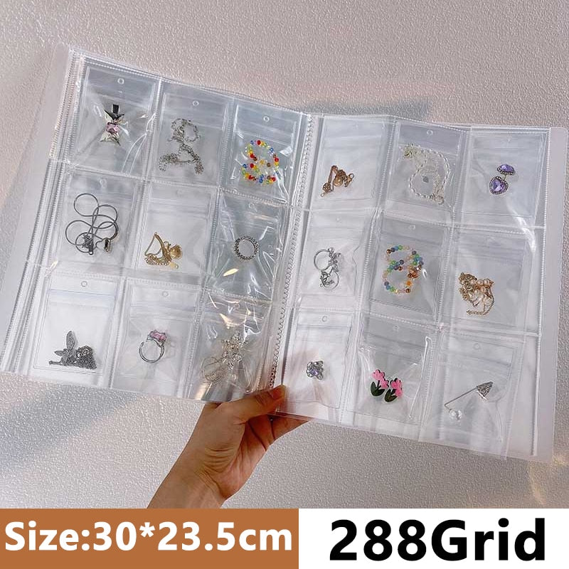 Jewelry Storage Bag Desktop Drawer Organizer Transparent Necklace Bracelet Ring Holder Jewelry Organizer Boxes