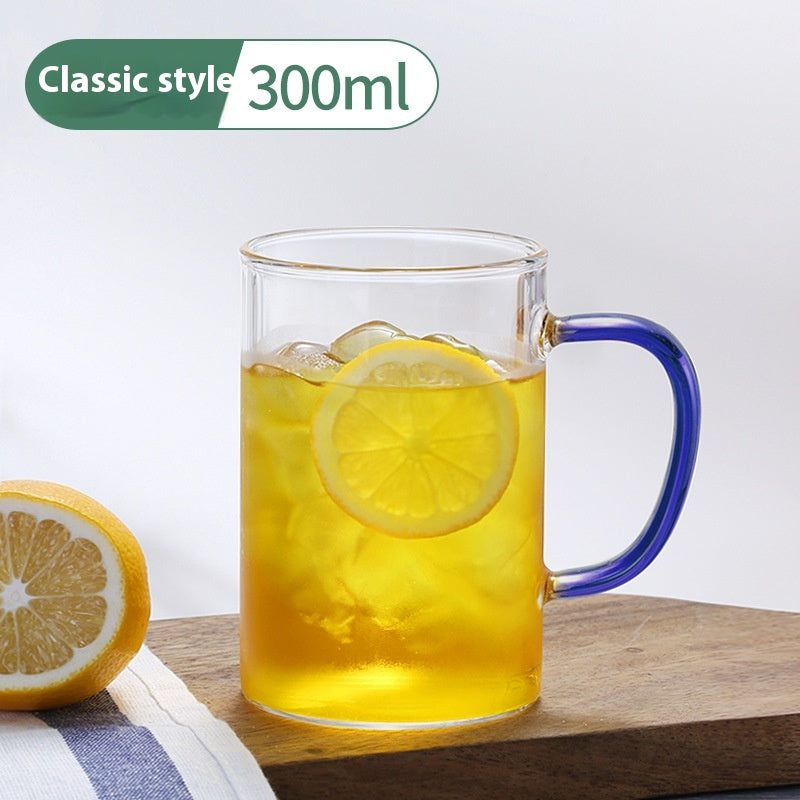 Glass Handle Water Cup Household Heat-resistant Breakfast Cup