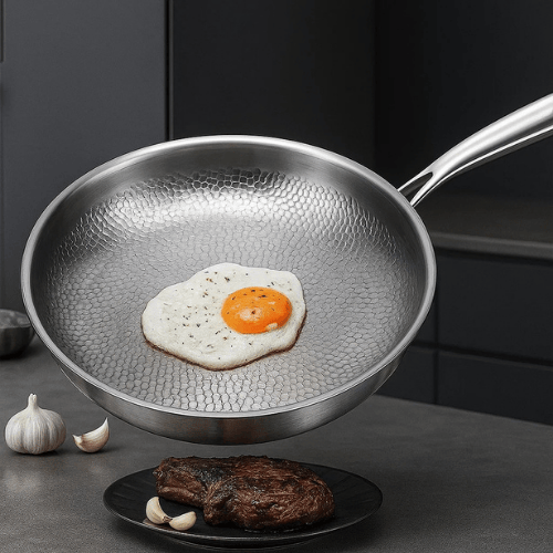 Pan for Induction & Gas | Uncoated Titanium Pan