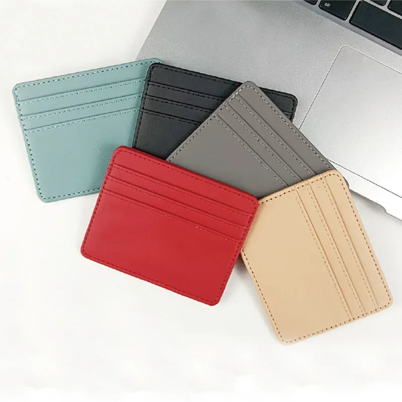 Slim Bank Credit ID Card Organizer Wallet Women Men Cards Holder Coin Bags Card Case Thin Big Capacity Business Card Wallets