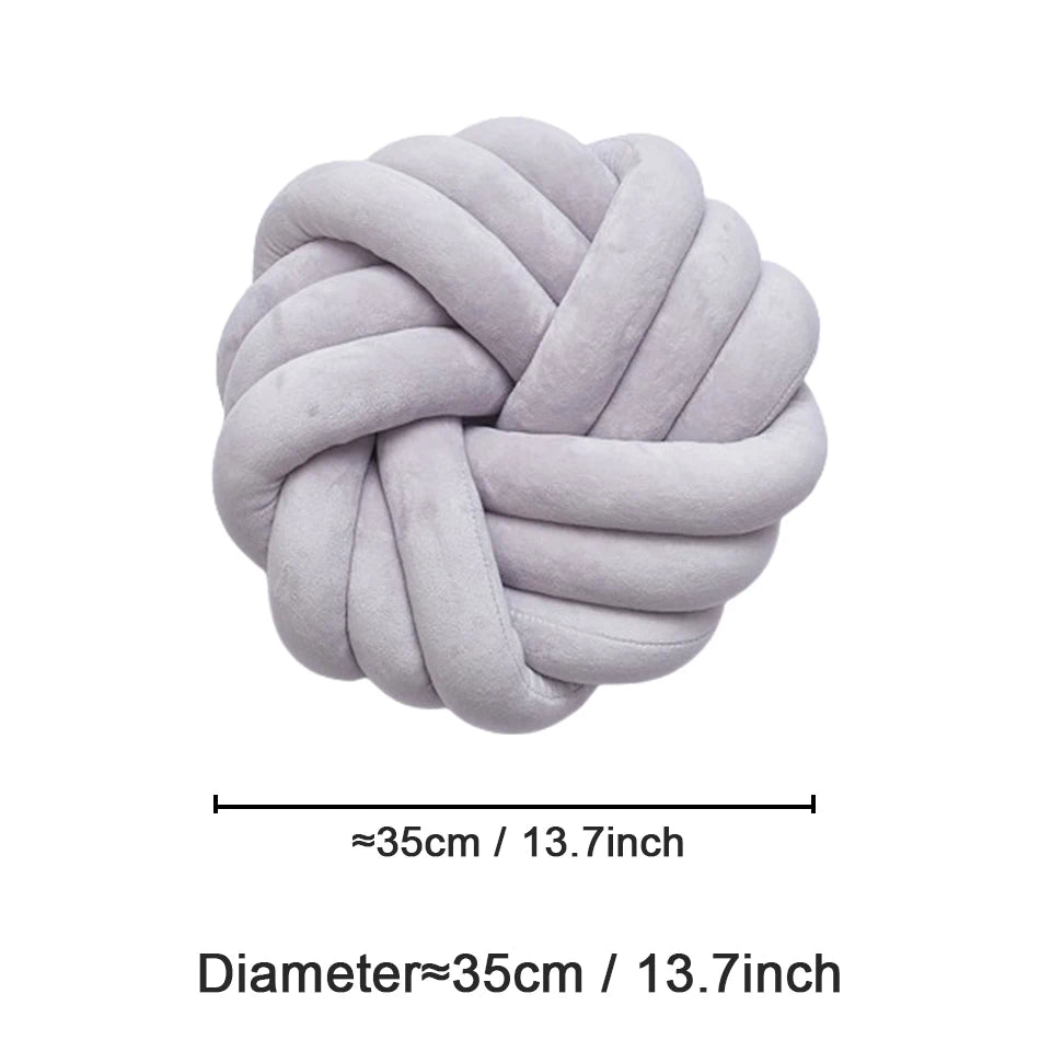 Household Supplies Living Room Sofa Pillow Hand-Woven Pillow Round Twist Pillow Suitable for Living Room