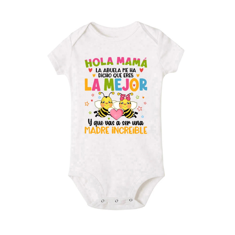 Printed Baby Romper Cute Infant Summer Clothes Newborn Short Sleeve Bodysuit