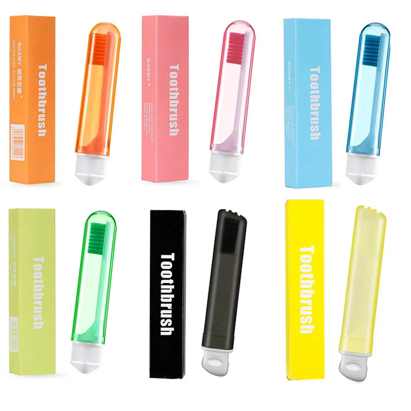 1pcs Portable Folding Toothbrush Super Soft Hair Travel Toothbrush Small and Compact Storage Outdoor Toothbrush Is Easy To Carry