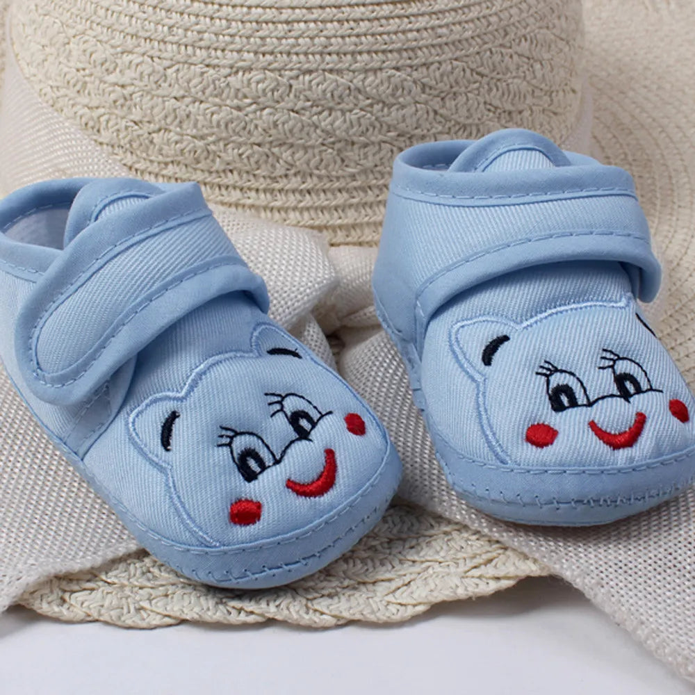 Cartoon Baby Booties Girl Boy Soft Sole Anti-slip Shoes Toddler Shoes Scarpe Bambino Baby Schoenen Newborn Shoes First Walkers