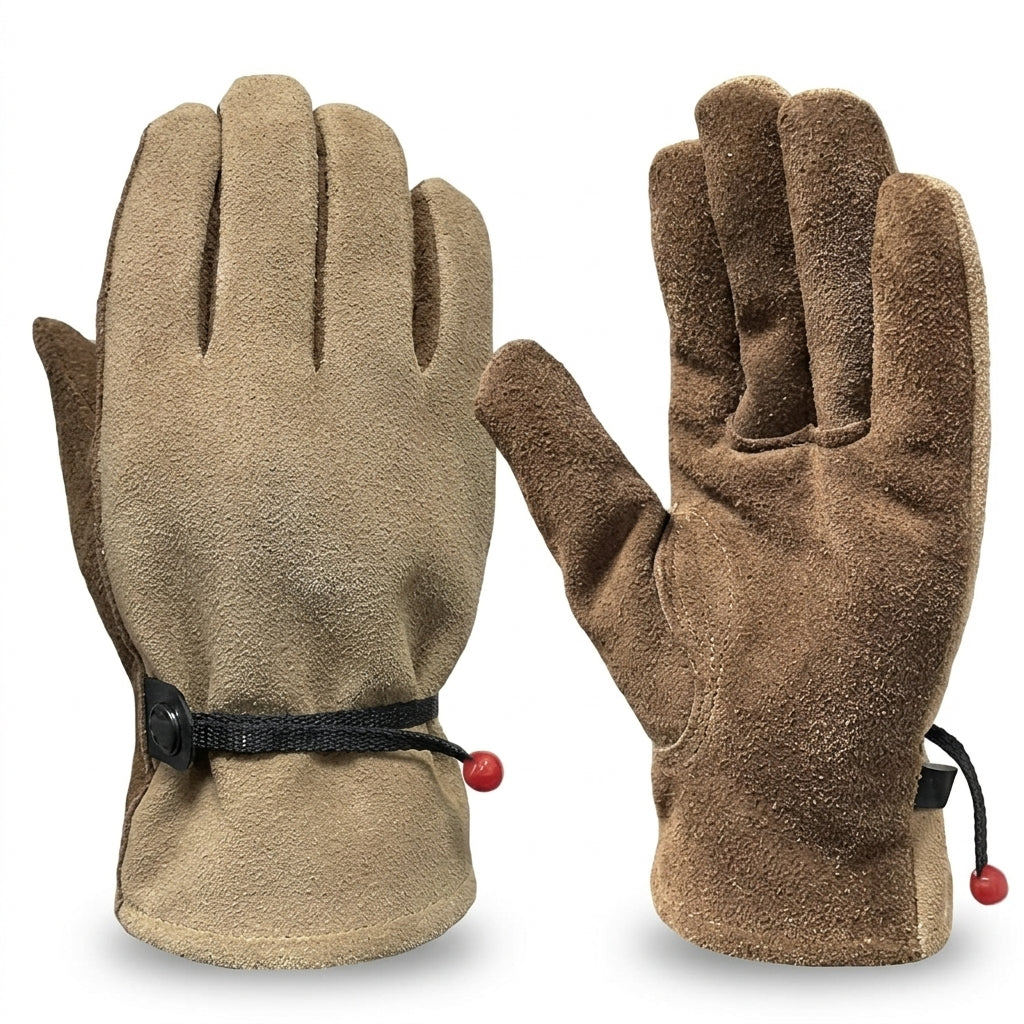 Heavy-Duty Suede Leather Utility Gloves