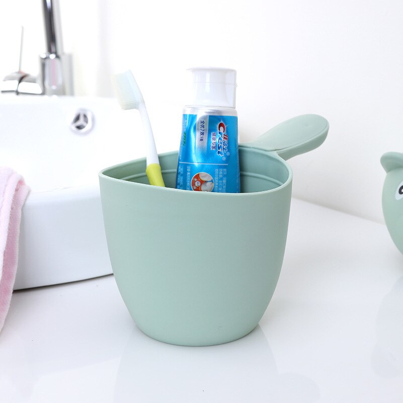 Cute Cartoon Baby Bath Caps Toddle Shampoo Cup
