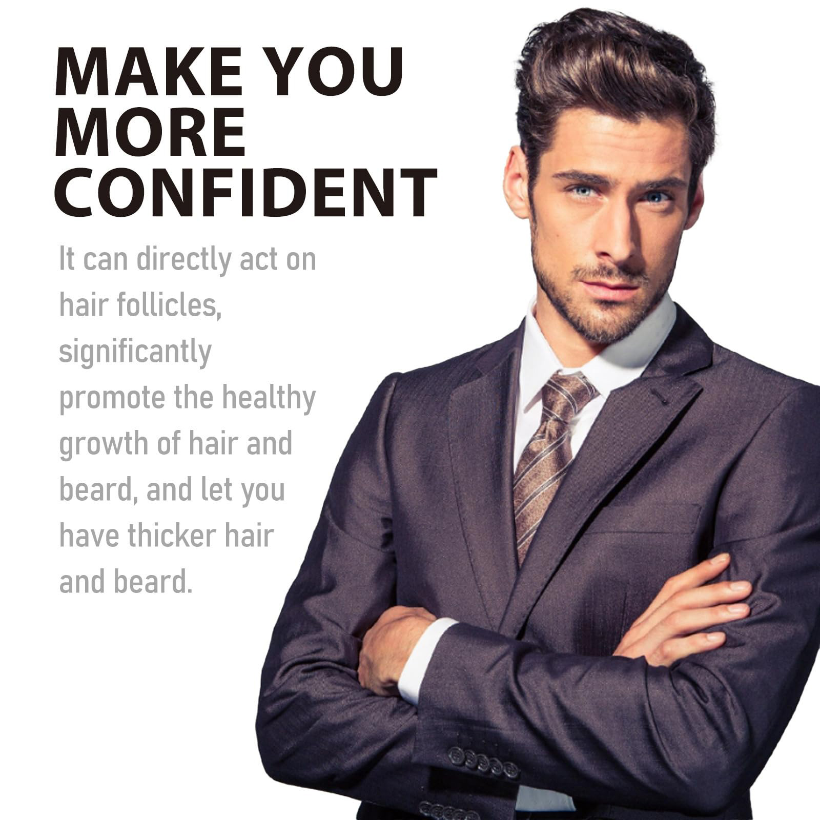 Dobshow Premium Biotin Hair&Beard Booster, 2024 New Upgrade Biotin Hair Serum Spray for Hair And Beard