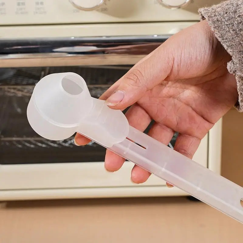 Spill-Proof Coffee Spoons Funnels Sliding Spoon Reusable With Longer Handle Coffee Scoop Measuring Spoon Funnel Kitchen Gadgets