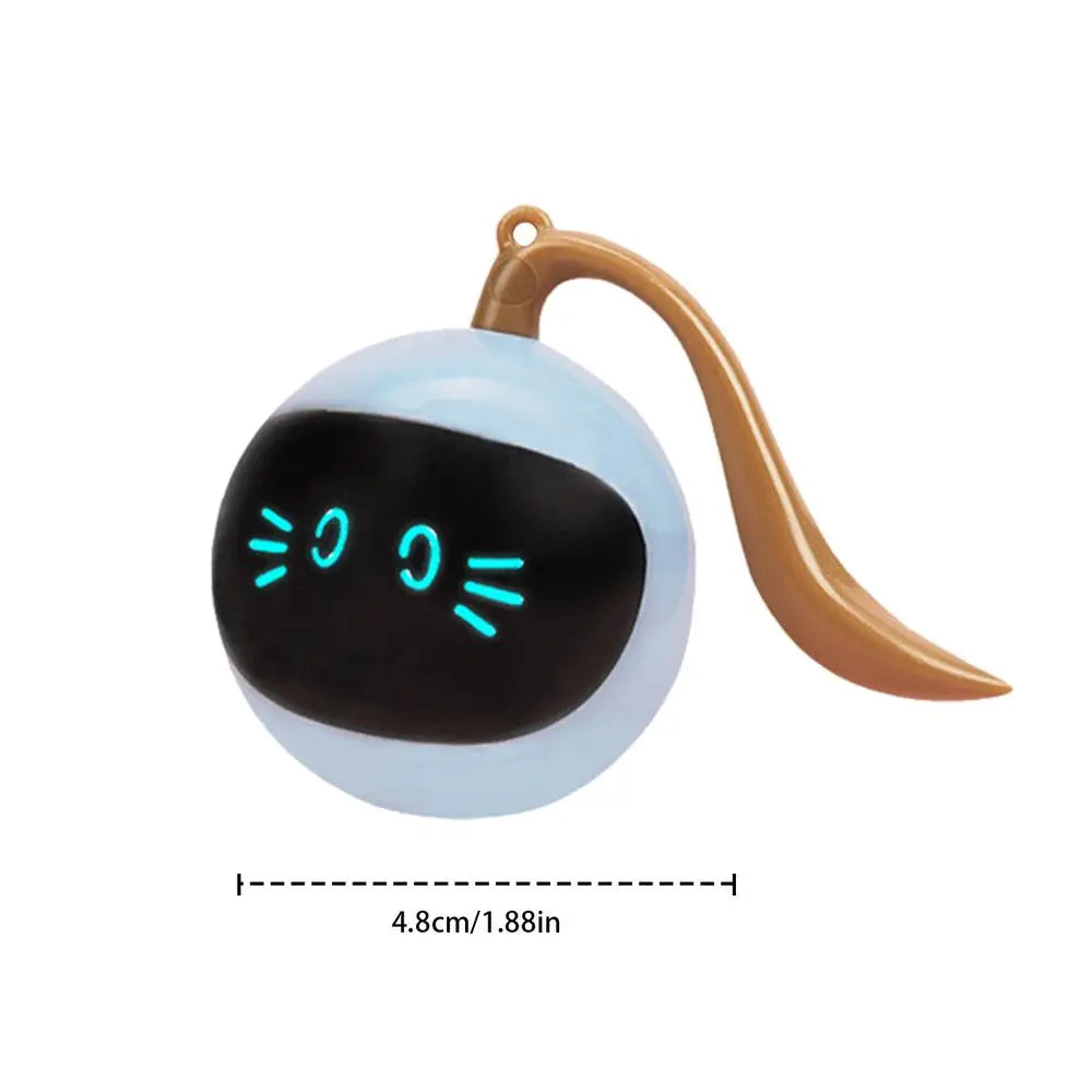 Simulated Interactive Hunting Cat Toy 2 In 1 Smart Interactive Cat Toy With Build-In Spinning LED Light 360 Degree Self Rotating