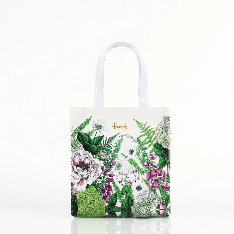 London Style PVC Reusable Shopping Purses Large Eco Friendly Flower Women's Tote Shopper Bag Summer Waterproof Beach Handbag