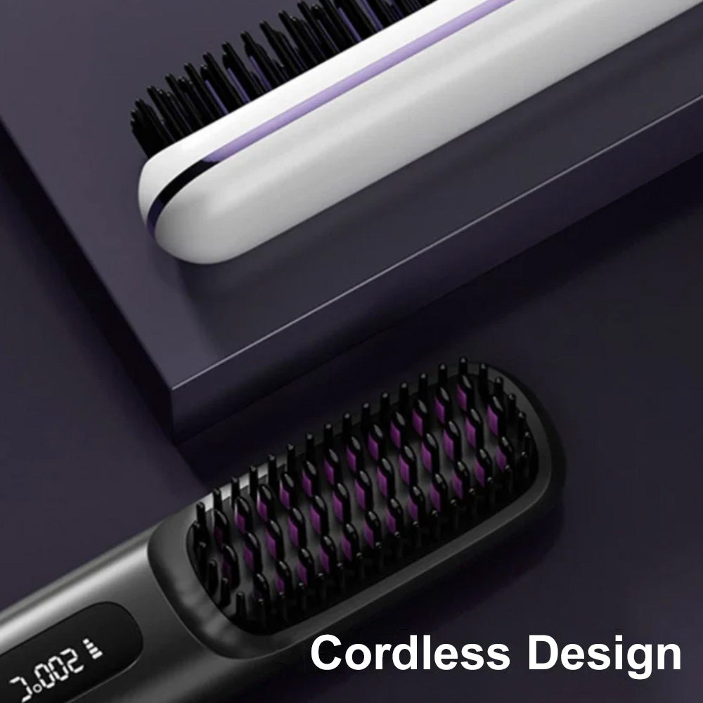 🔥 The First Smart Styling Brush for Short Hair – Precise, Safe & Effortless