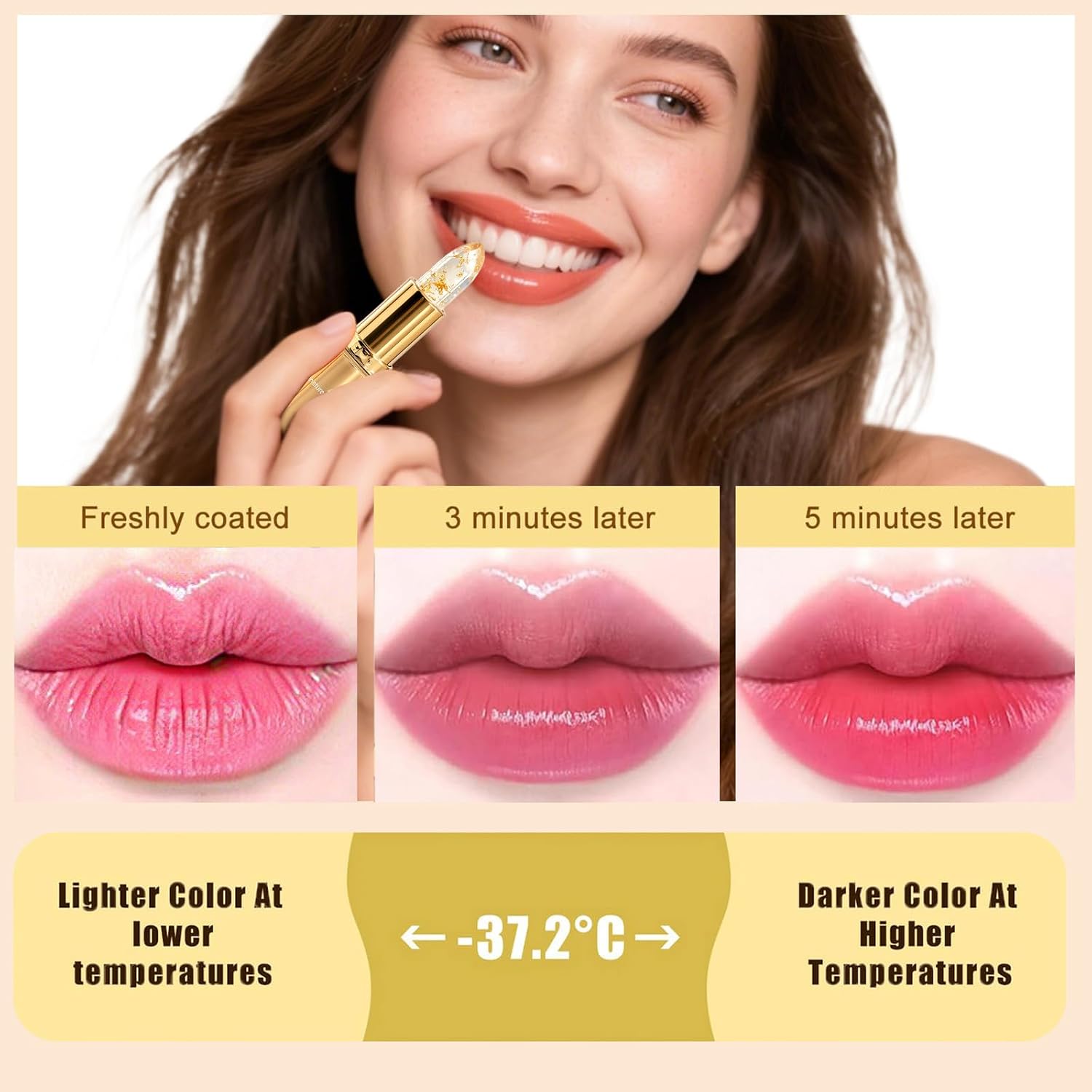 Kivora Lipstick for Mature Lips, 2026 New Kivora Signature Lipstick Color Changing Long Lasting, True Tone pH Adjusting Lipsticks, Skin-Adaptive, Deeply Moisturizing, Lighten Lip Lines