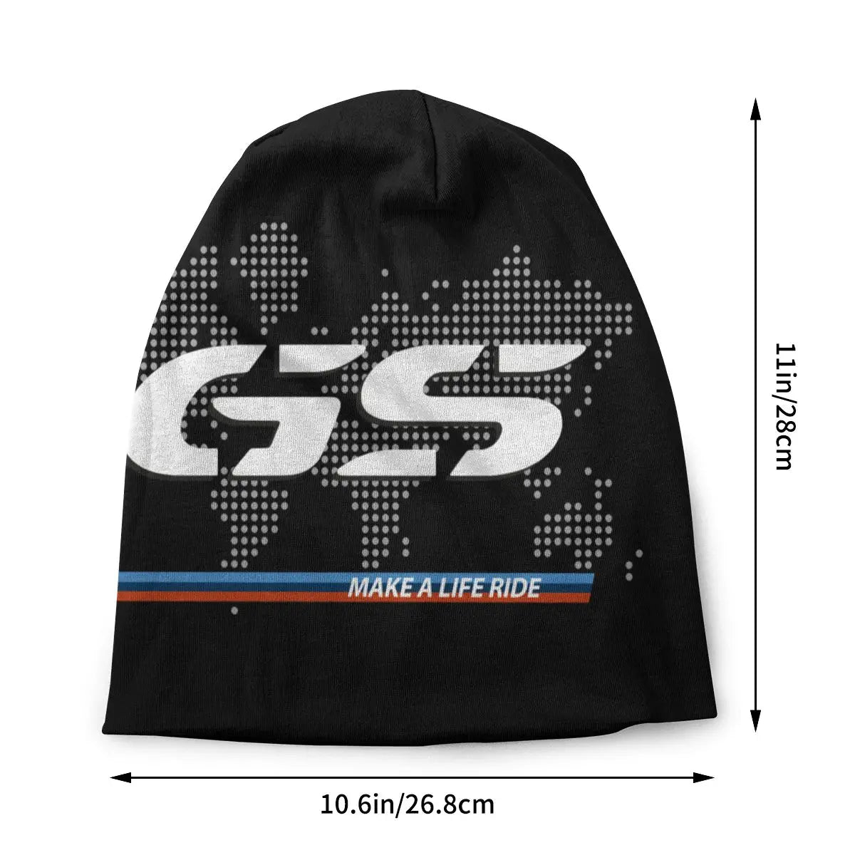 Make A Life Ride GS Motorcycle Adventure Bonnet Beanie Knitting Hat Women Men Unisex Warm Winter Skullies Beanies Caps for Ski