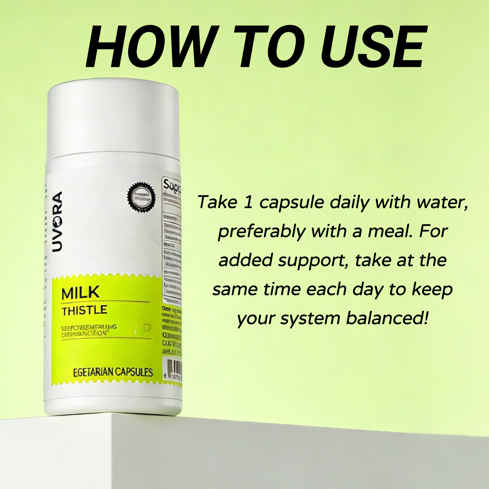 Uvora - Milk Thistle Detox 2.0, 2026 Upgraded Milk Thistle Tablets with 90 Tablets, Contains Multiple Natural Ingredients, Provides Support to the Body, Suitable for Men and Women