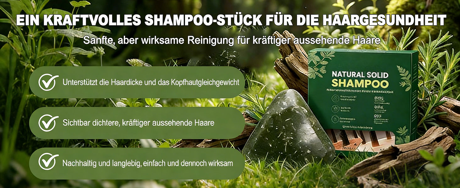 Yoracare Korean Scalp Revival Bar, 2026 Yoracare Rosmarin & Aminosäuren stärkender Anti-Verdünnungs-Shampoo-Riegel, feuchtigkeitsspendende und kopfhautfreundliche Kräuterpflege 80g