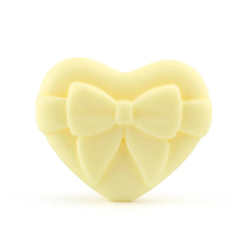 10pcs Silicone Beads Heart Bow Shape Accessories Silicone Holder Clip  Pen Decor Chain Making Focal Accessories Jewelry