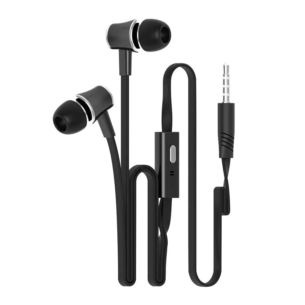 3.5mm Wired Headphones with Microphone Extra Bass Earphone Sport Headset In Ear Earbuds for Samsung Xiaomi Huawei Galaxy  S7 S8