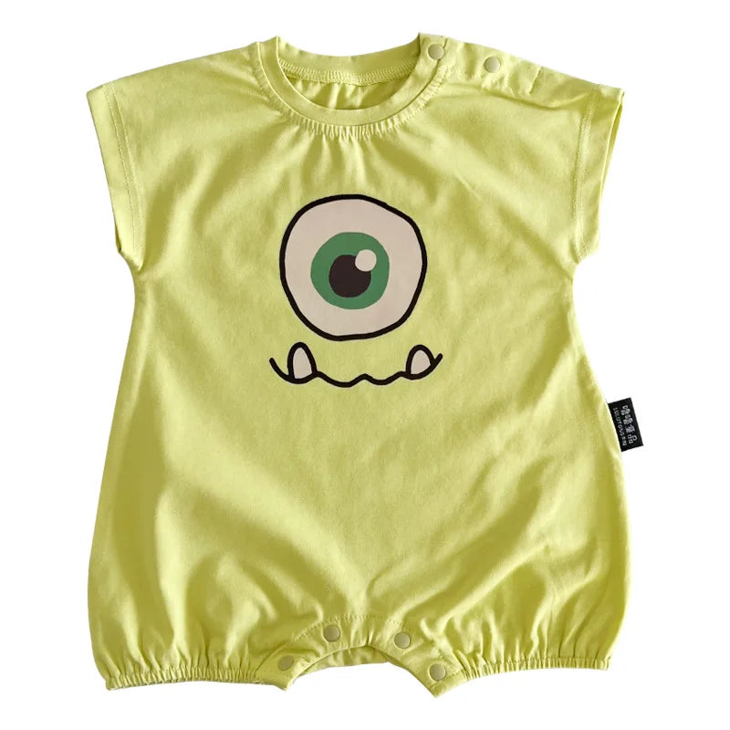 Cotton Baby Girl Romper  Newborn Baby Clothes Infant Cartoon Short Sleeve Jumpsuit Baby Boy Clothes 0-18M