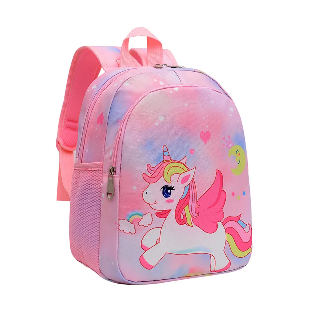 Children Backpack Cartoon Unicorn Pattern Baby Cute Kindergarten Schoolbag Waterproof Kids Bags Boys Girls Backpacks