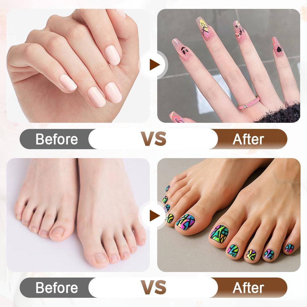 12 Colors Nail Art Pens Set, 2026 New Nail Art Markers for Gel Nails, DIY Nail Art Pens for Painting Nails, Waterproof and Quick-drying Nail for DIY Nails Art Design Manicure Tools